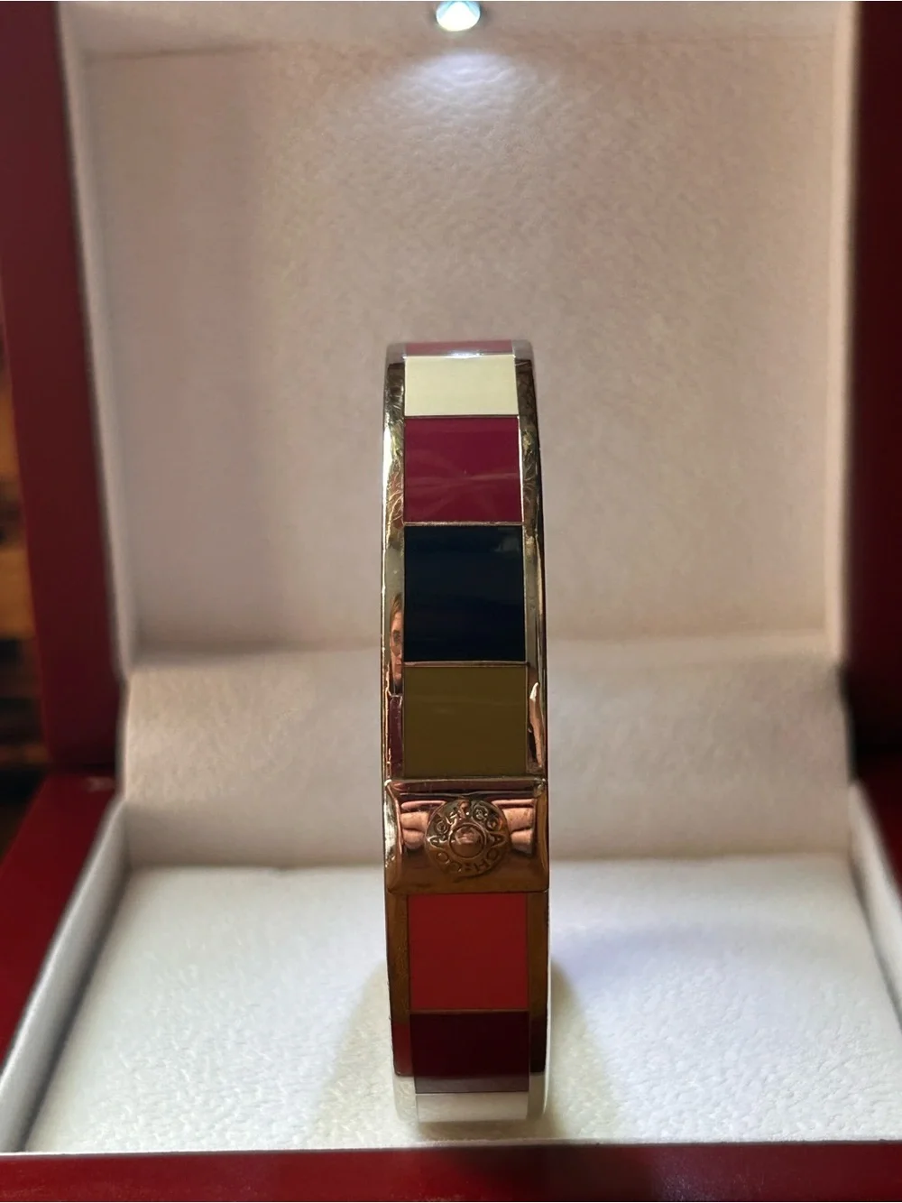 COACH 65th ANNIVERSARY Signature Striped Enamel Bangle Bracelet -EUC- - Picture 3 of 16